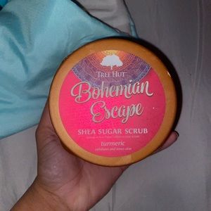 Bohemian escape tree hut sugar scrub